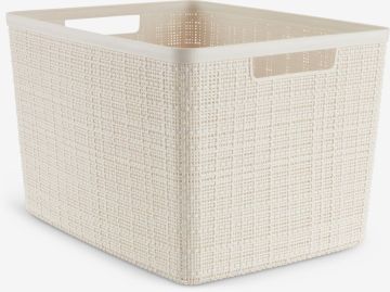 Giỏ đựng | JUTE | nhựa PP | màu tự nhiên | R36xD28xC23cm | 20L