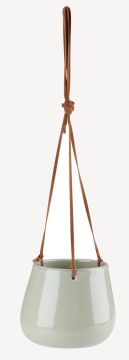 Chậu cây | MARVIN | gốm dolomite | xanh lá/nâu | Ø15xC12cm