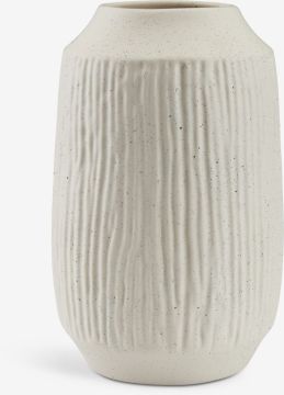 Lọ hoa | CHRISTIAN | gốm dolomite | trắng | Ø21xC33cm