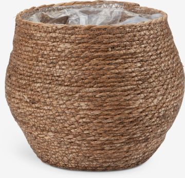 Chậu cây | SIVERT | sợi cây bồ đề/ PE | nâu đậm | Ø26xC23cm