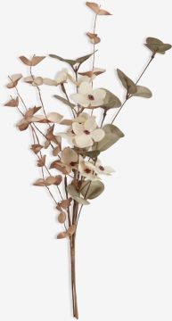 Hoa trang trí | LAUST | nhựa PE/polyester | kem/xám | C38cm