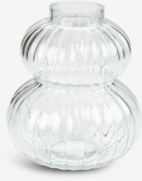 Lọ hoa | BUSTER | thủy tinh | màu trong suốt | Ø14xC16cm 