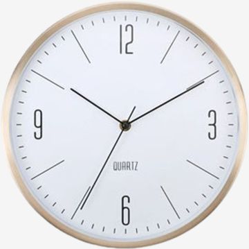 Đồng hồ treo tường | HALVOR | nhôm | màu đồng | kim trôi | Ø30xS4.8cm