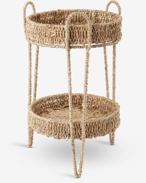 Giá đỡ chậu cậy | BORRIS | sợi cói/kim loại | màu tự nhiên | Ø26xC43cm