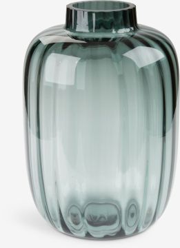 Lọ hoa | KNUD | thủy tinh | xám | Ø21xC29cm