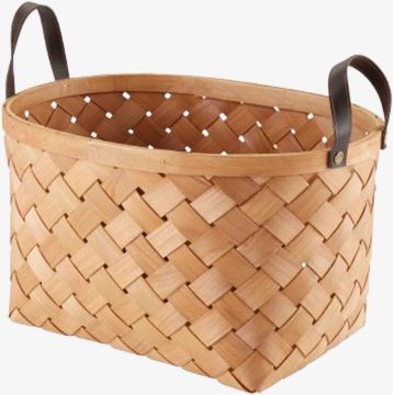 Giỏ đa năng | RUBEN | gỗ/polyurethan | nâu | R26xD37xC22cm