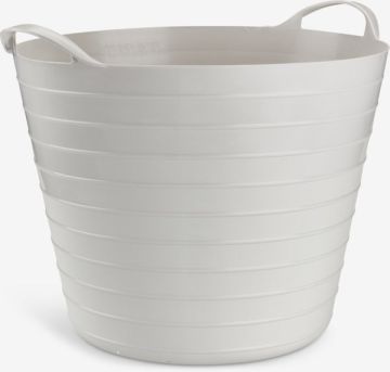 Giỏ đựng đồ giặt | BENDIK | polypropylene | xám nhạt | Ø38xC34cm | 25L
