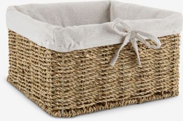 Giỏ đa năng | GJERMUND | sợi cói/thép | màu tự nhiên | R25xD25xC15cm