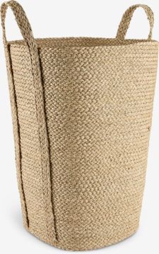 Giỏ đựng đồ giặt | DAN | polyester/sợi cói | màu tự nhiên | R37xD37xC55cm