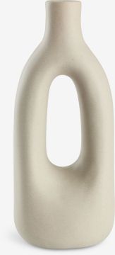 Lọ hoa | INGEMAR | gốm | xám | Ø8xC20cm