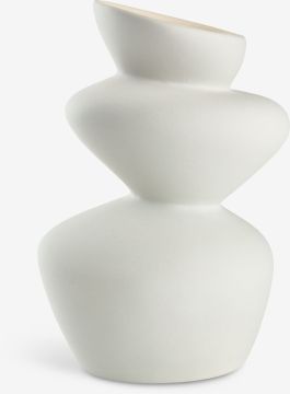 Lọ hoa | BENNY | gốm | xám nhạt | R11xD16xC25cm