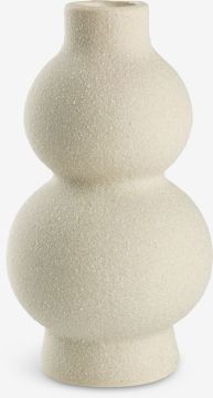 Lọ hoa | REGNVALD | gốm | màu tự nhiên | Ø8xC16cm