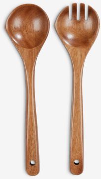 Bộ trộn salad | KRESTIAN | gỗ | nâu | D30cm