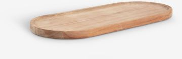 Khay trang trí | FILLIP | gỗ | màu tự nhiên | R13xD30cm  