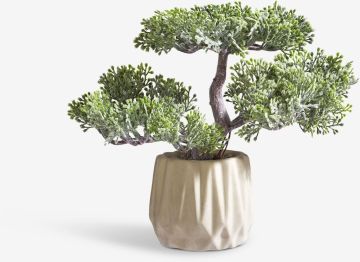 Cây trang trí | BRYNJAR | nhựa PE | xanh/xám nhạt | R27xD15xC22cm