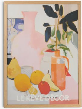 Khung ảnh | TORD | gỗ công nghiệp/nhựa PS | màu tự nhiên | R50xD70cm  