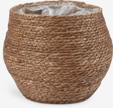 Chậu cây | SIVERT | sợi cây bồ đề/ PE | nâu đậm | Ø26xC23cm
