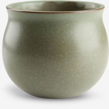 Chậu cây | BJARNE | gốm | xanh lá | Ø13xC11cm