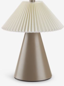 Đèn trang trí | ESMUND | nhựa/kim loại | nâu/trắng | Ø17xC20cm