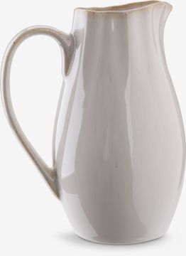 Bình nước | CLEMEN | gốm bán sứ | trắng | R12xD17xC22cm | 1600ml