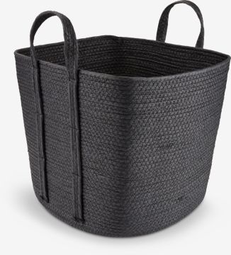 Giỏ đa năng | HJALTI | sợi giấy | đen | R37xD37xC32cm
