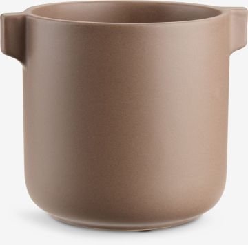 Chậu cây | ROBIN | gốm bán sứ | màu cát đậm | Ø13xC13cm