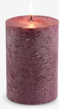 Nến trụ | RENE | paraffin | nâu hạt dẻ | Ø7xC10cm