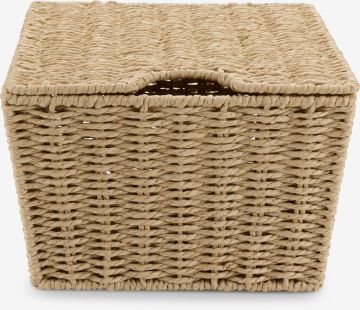 Hộp đa năng | ESPEN | giấy/thép | màu tự nhiên | R26xD26xC17cm