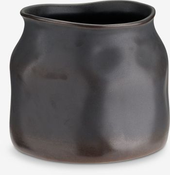 Chậu cây | RUDOLF | gốm | nâu đậm | Ø15xC13cm