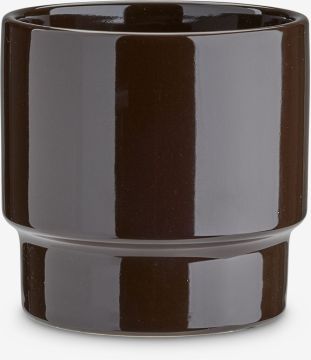 Chậu cây | JASPER | gốm | nâu đậm | Ø14xC13cm