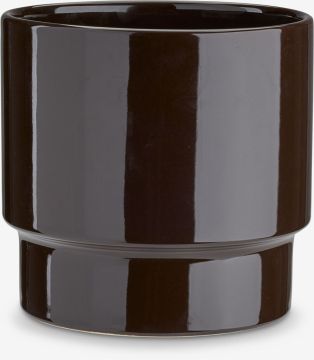 Chậu cây | JASPER | gốm | nâu đậm | Ø18xC18cm