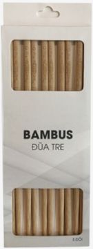 Đũa tre | BAMBUS | bộ 5 đôi | D24cm