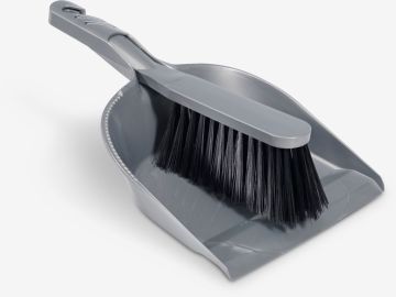 Bộ chổi quét bụi | FOLMER | polypropylene | xám | R19xD31xC9cm