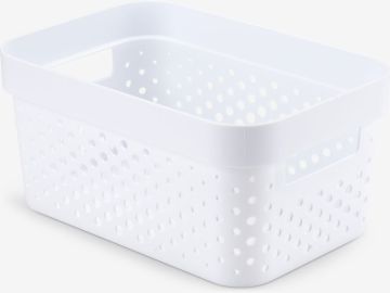 Giỏ đựng đa năng | INFINITY | nhựa | trắng | R18xD26xC12cm | 4,5L 