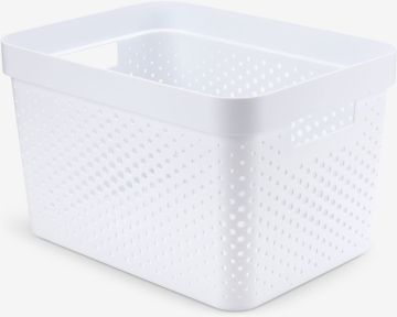 Giỏ đựng đa năng | INFINITY | nhựa | trắng | R26xD36xC22cm | 17L