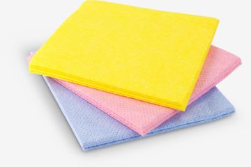 Khăn lau bát | KRISTER | bộ 9 chiếc | viscose | nhiều màu | R38xD38cm