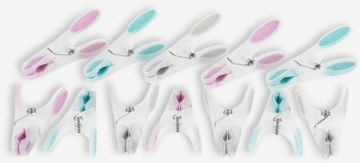 Bộ 12 kẹp quần áo | AMDAHL | nhựa | nhiều màu | R4xD9xC2cm