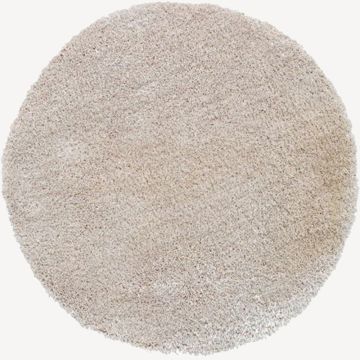 Thảm phòng khách | BIRK | polyester | màu tự nhiên | Ø200cm