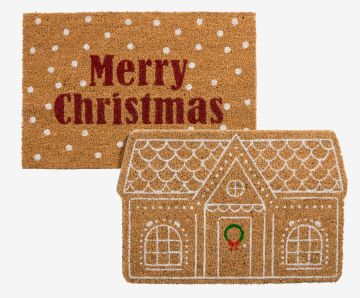 Thảm trải cửa giáng sinh | VULKANIT |  xơ dừa | màu tự nhiên | R40xD60cm