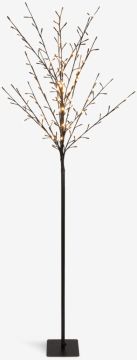 Đèn trang trí hình cây | SANDROSE | kim loại/nhựa | đen | C180cm | 180LED
