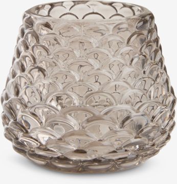 Cốc nến | BIFROST | thuỷ tinh | xám | Ø8xC7cm