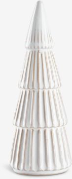 Cây thông trang trí giáng sinh | MYSING | gốm | trắng/nâu | Ø7xC19cm