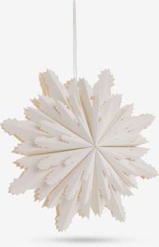 Sao trang trí giáng sinh | KRYOLIT | giấy | trắng | kèm đèn led | Ø38cm | 10LED