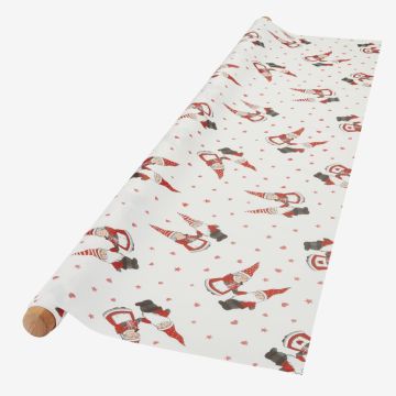 Khăn phủ bàn | FERSKENSTEN | PVC/polyester | trắng | R140cm