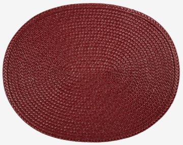 Tấm lót đĩa | KUNGSMYNTA | sợi polypropylen/polyester | đỏ | R34xD43cm