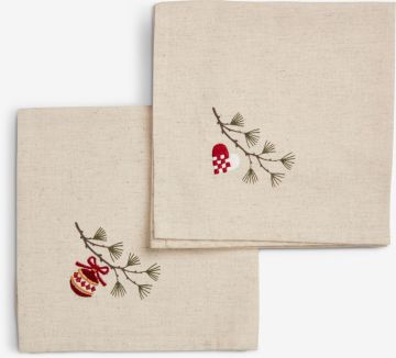 Bộ 2 khăn ăn | NELLIKE | cotton/linen | màu tự nhiên | R40xD40cm