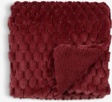 Chăn sofa | HVIDBLOMME | polyester | đỏ | R130xD170cm