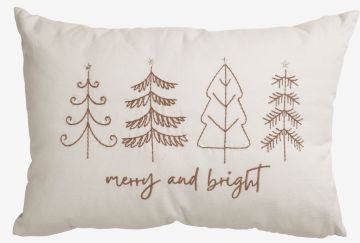 Gối trang trí | ELLE | cotton | be/xám bạc | R30xD50cm