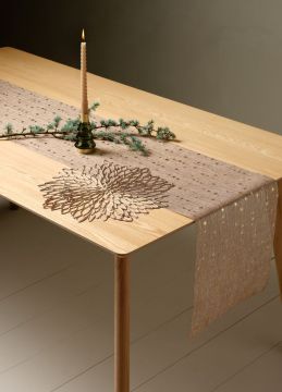 Khăn table runner | BURE | polyester | vàng | R35xD300cm