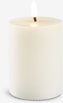Nến điện | GALAR | sáp | trắng | Ø8xC10cm